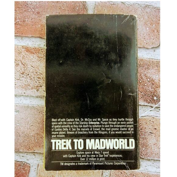 Trek To Madworld By Stephen Goldin - Star Trek PB Book Vtg Sci-Fi Fiction Novel - Picture 2 of 5